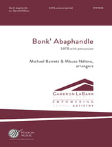 Bonk' abaphandle SATB choral sheet music cover